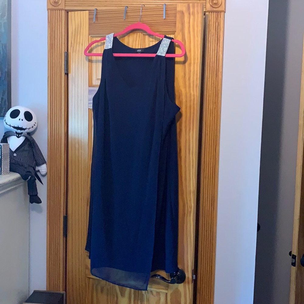 Fancy sheer blue dress